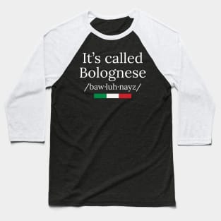 It's called Pasta Bolognese Baseball T-Shirt